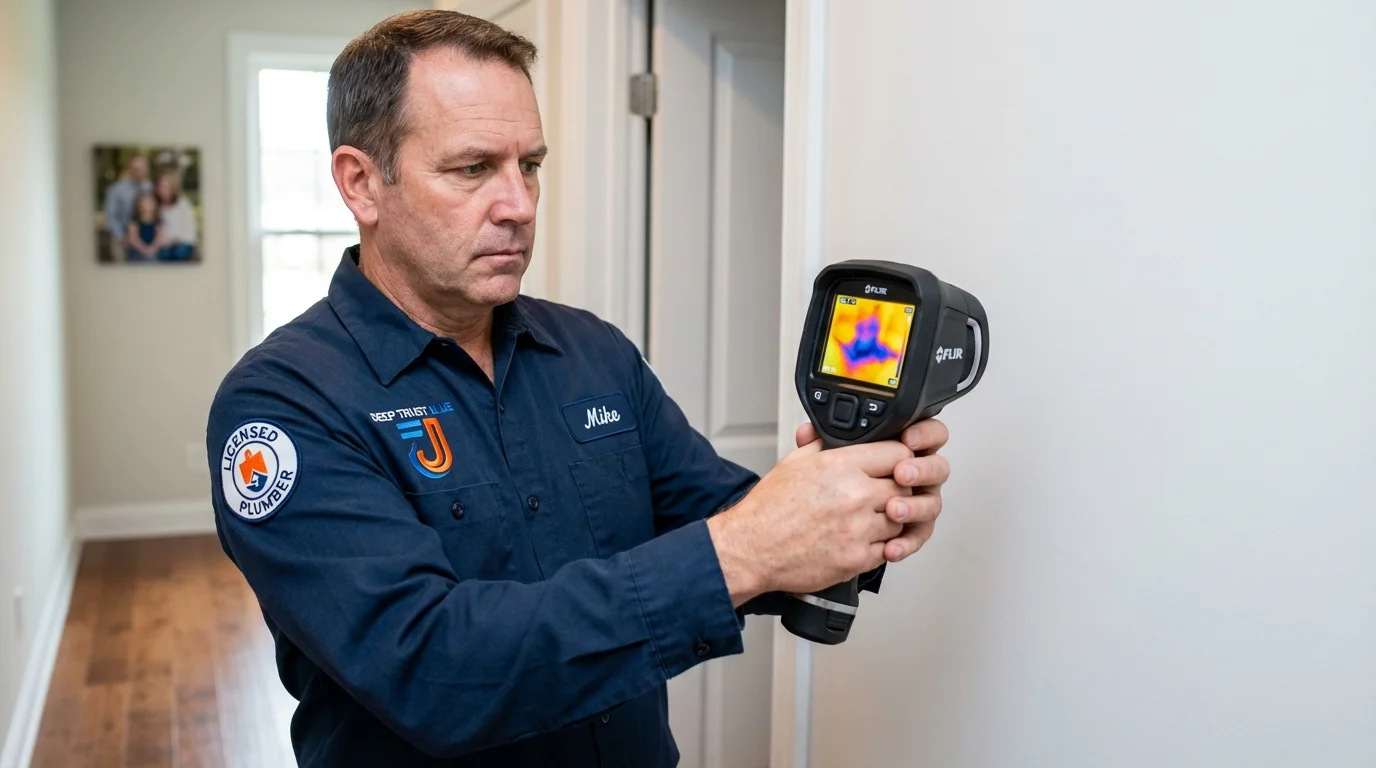 Thermal imaging leak detection by Johns Plumbing LLC in Chelsea